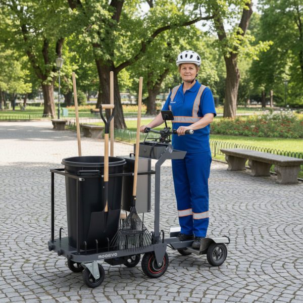 patinete electrico limpieza jardines